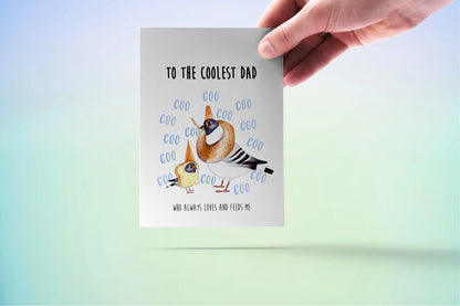 Pigeon Coo Dad Card