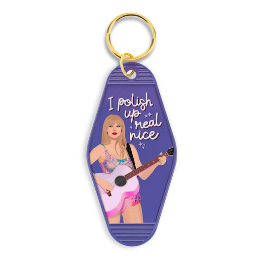 K9 Taylor Swift Bejeweled Motel Keychain