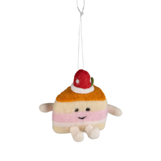 Felt Cake Slice Ornament