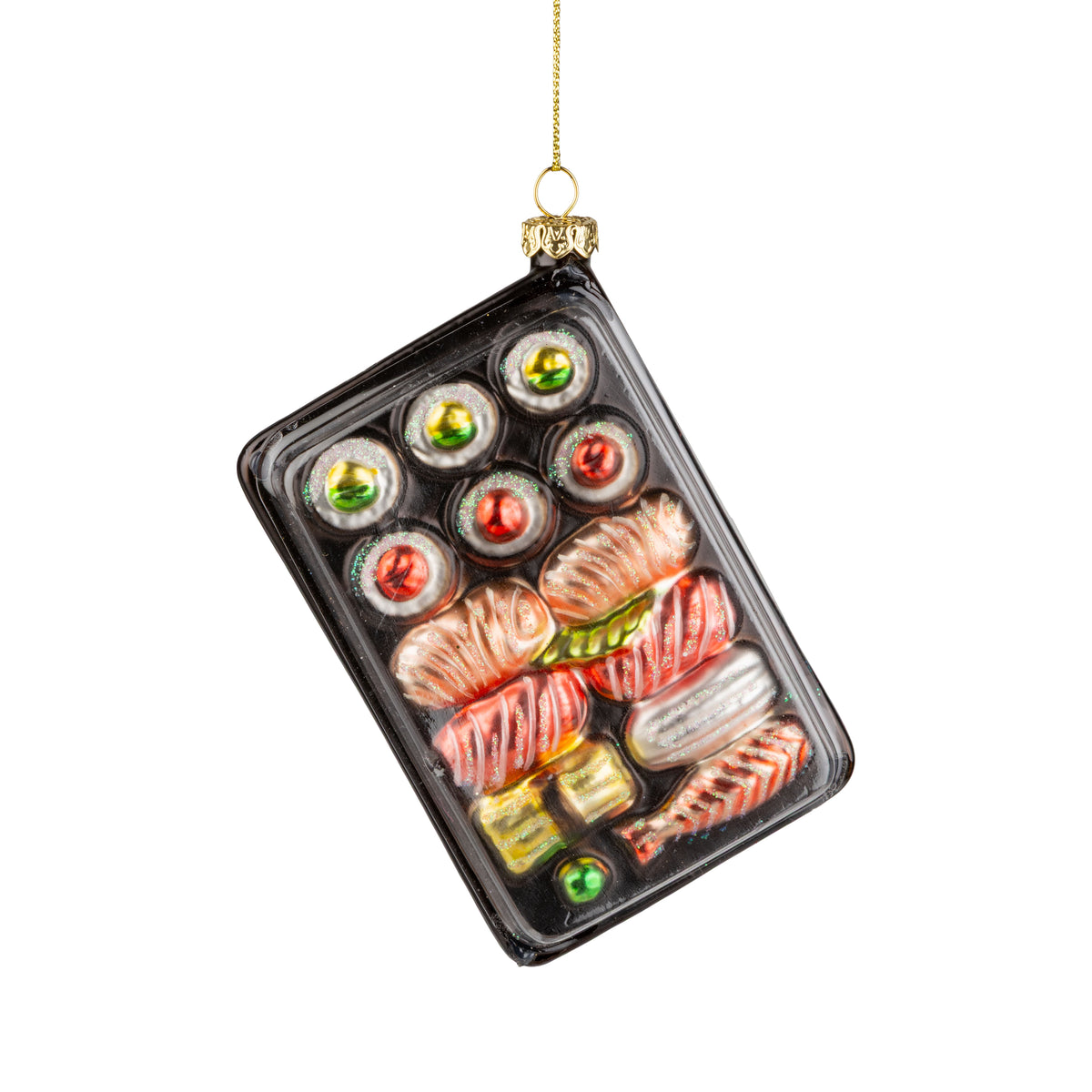 Glass Sushi Tray With Lid Ornament