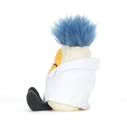Amuseables Boiled Egg Scientist Outfit Plush Toy