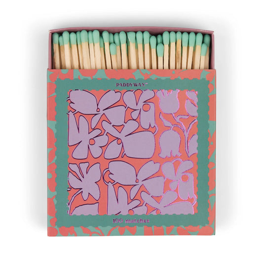 Jumbo Boxed Matches Abstract Floral