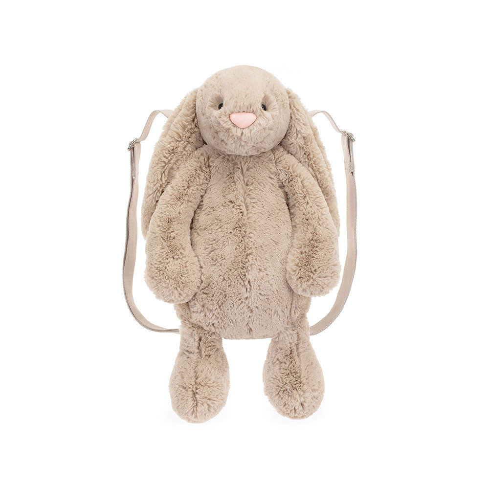 Bashful Beige Bunny Backpack Plush Toy