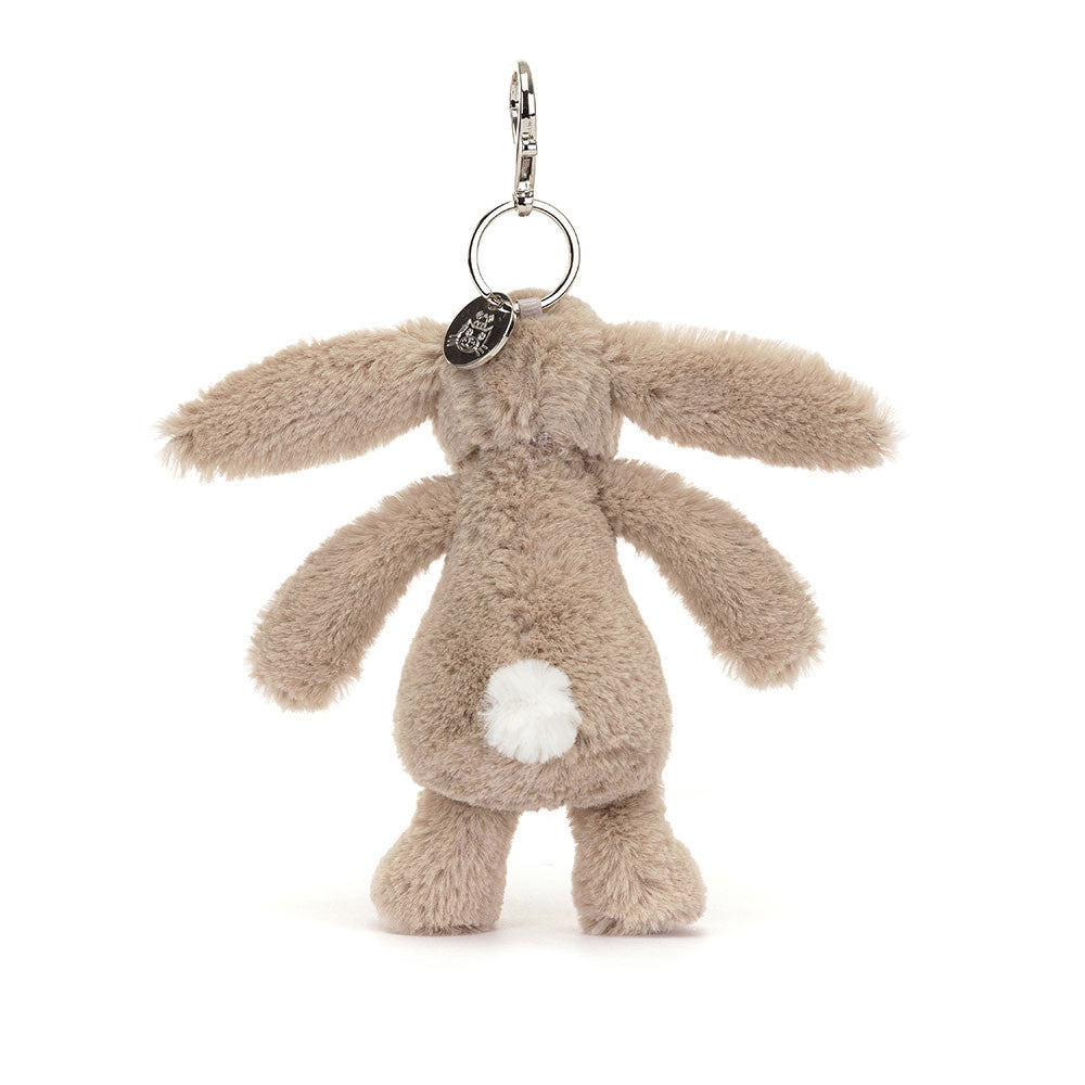 Beige Bunny Bag Charm (Floral Ears)