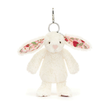 Cream Bunny Bag Charm (Floral Ears)