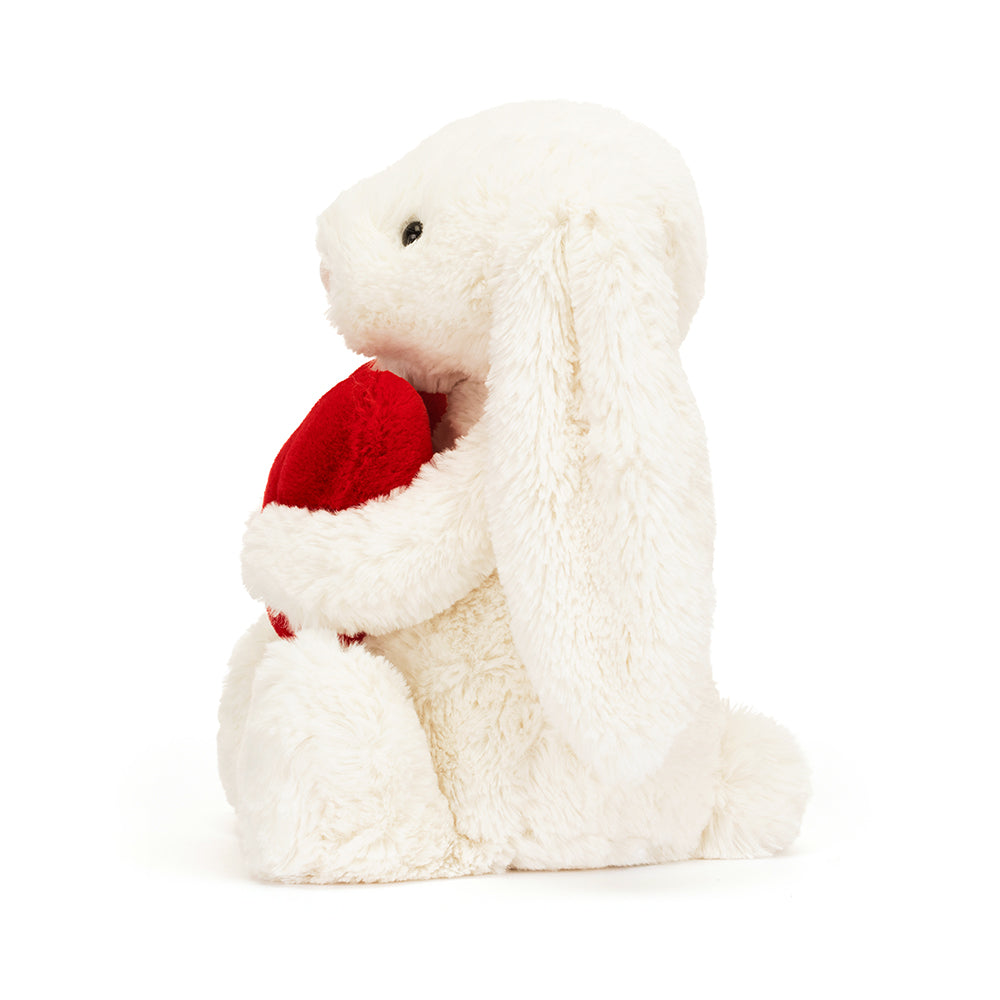 Bashful Red Love Heart Bunny Original Plush Toy