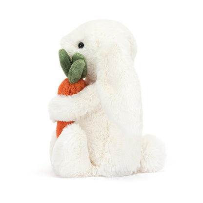 Bashful Bunny With Carrot Plush Toy