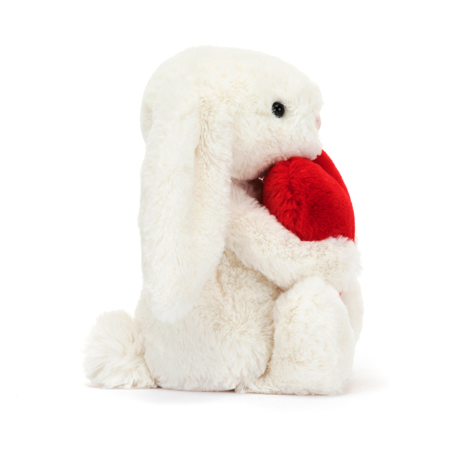 Bashful Red Love Heart Bunny Plush Toy