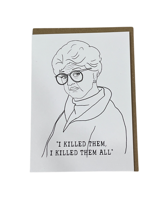 Murder She Wrote Card