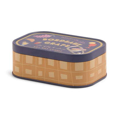 Bistro Tin Candle Bordeaux Grape