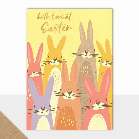 Happy Easter Rabbits Card