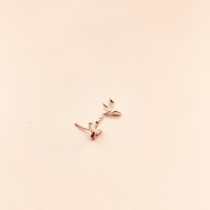 Branch Stud Gold Vermeil