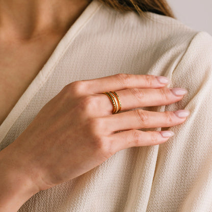 Brit Ring Set Gold