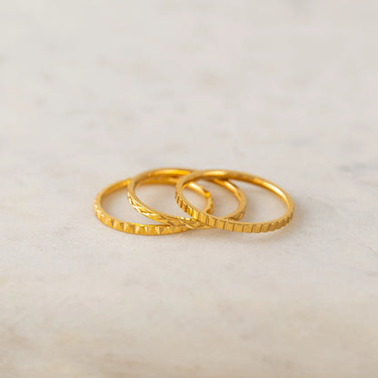 Brit Ring Set Gold