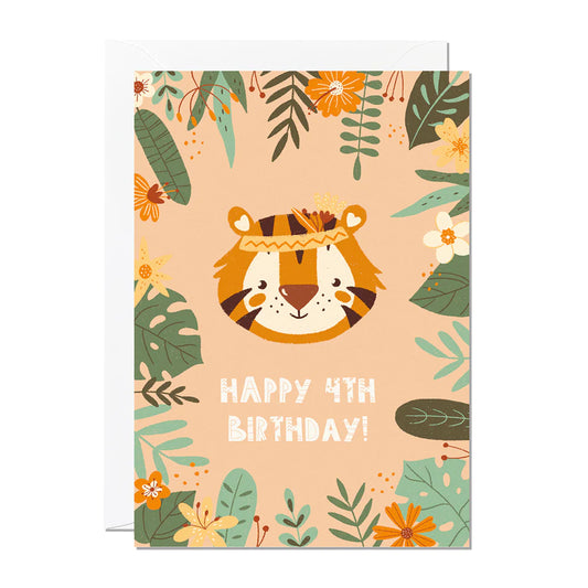 4th Birthday Card