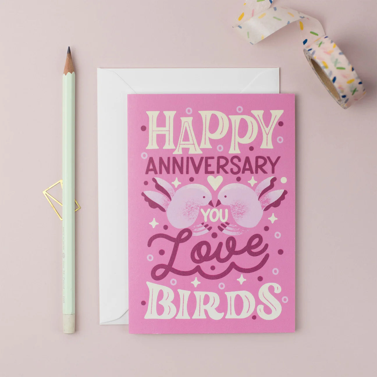 Love Birds Anniversary Card