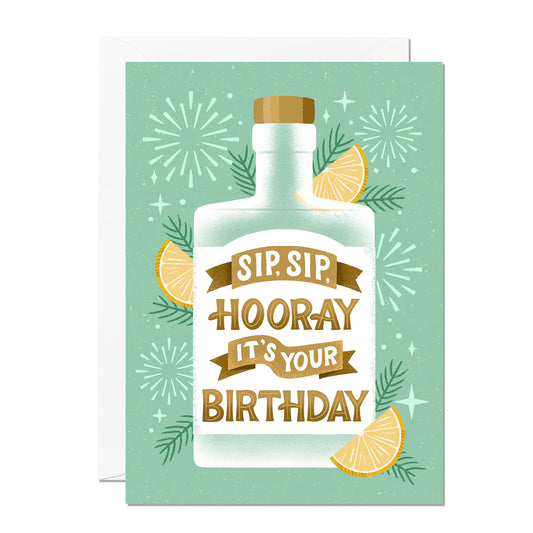 Sip Sip Hooray Card