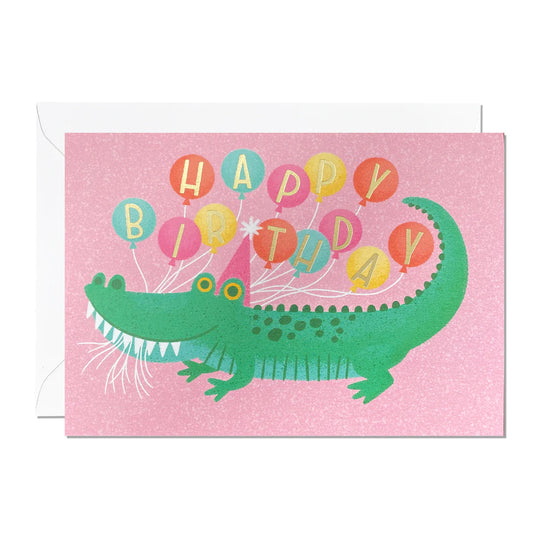 Birthday Alligator Card