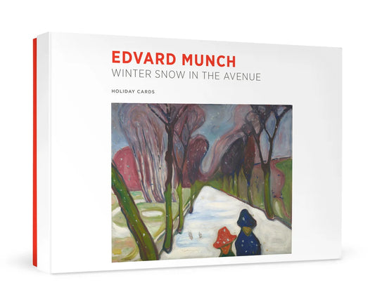Edvard Munch Winter Snow in The Avenue Holiday Boxed Cards