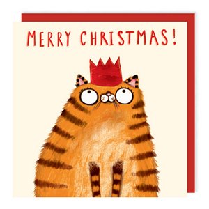 Christmas Ginger Cat Card