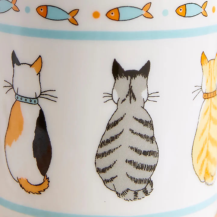Cats In Waiting New Bone China Mug