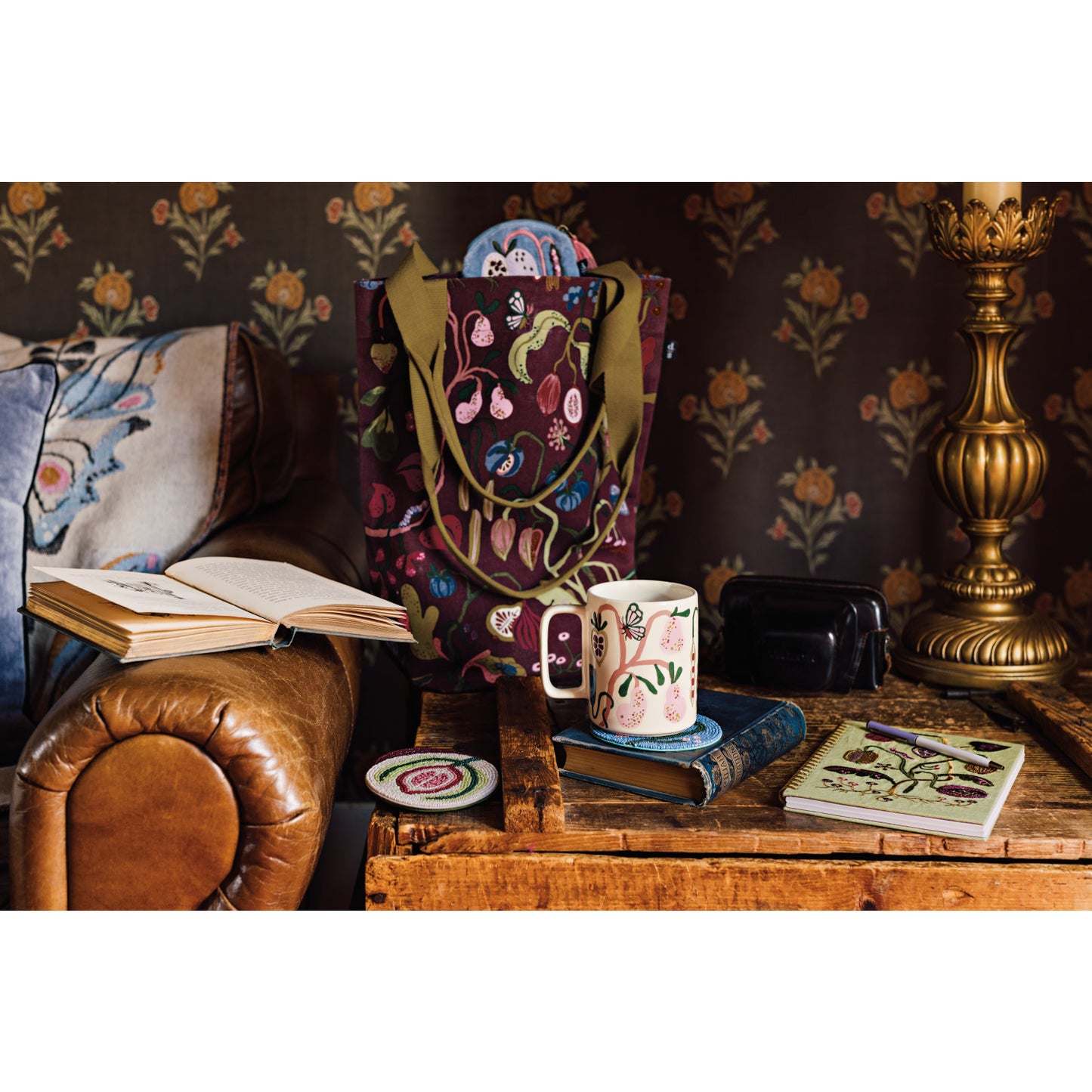 Pome Hand-Beaded Coaster Set