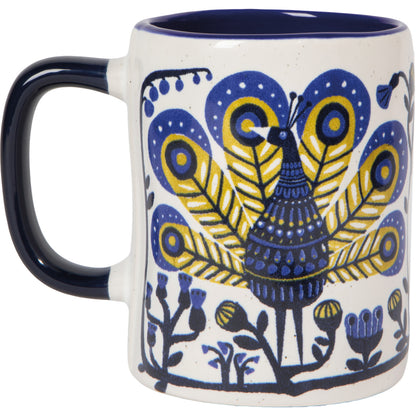 Peacock Perch Designer Series Stoneware Mug