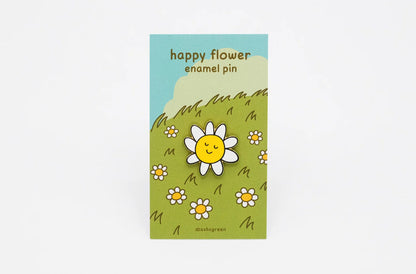 @12 Happy Flower Enamel Pin