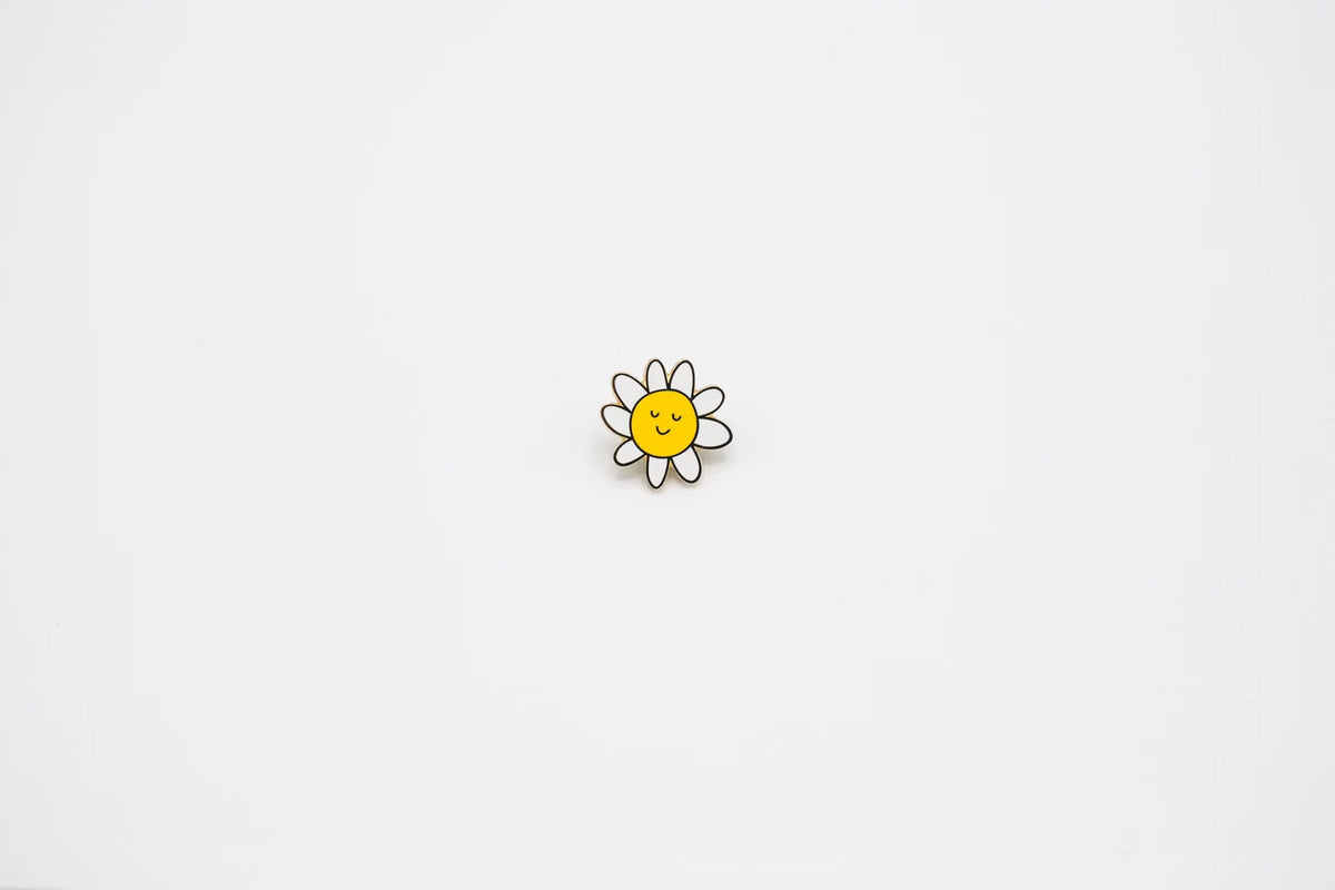 @12 Happy Flower Enamel Pin