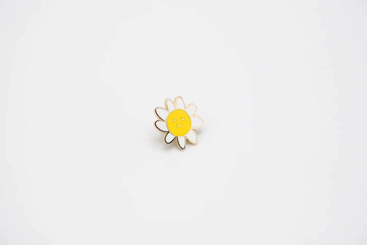 @12 Happy Flower Enamel Pin