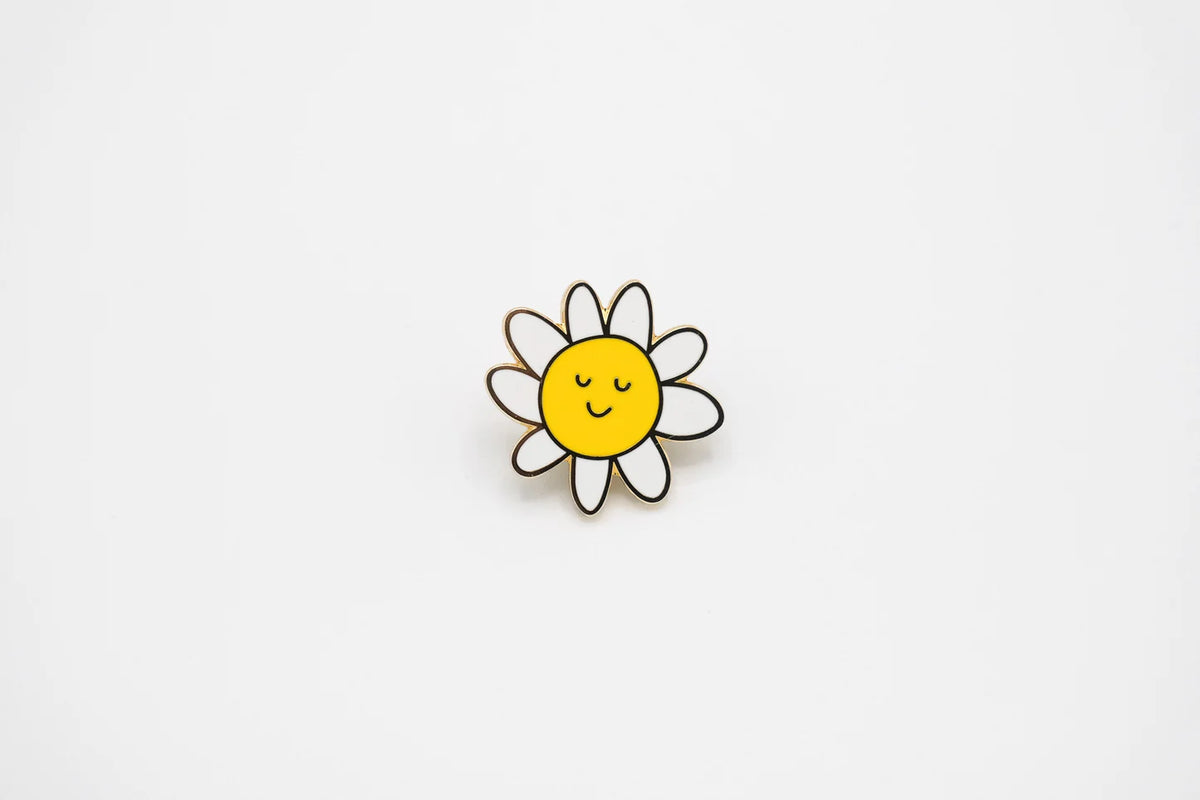 @12 Happy Flower Enamel Pin