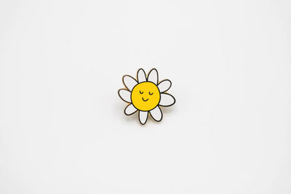 @12 Happy Flower Enamel Pin