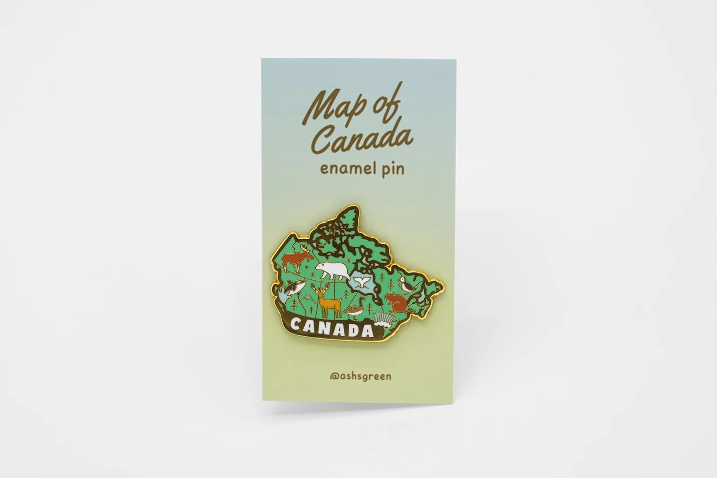 @10 Map of Canada Enamel Pin