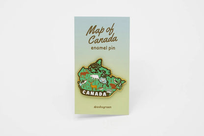 @10 Map of Canada Enamel Pin
