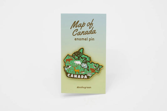 @10 Map of Canada Enamel Pin