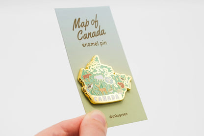 @10 Map of Canada Enamel Pin