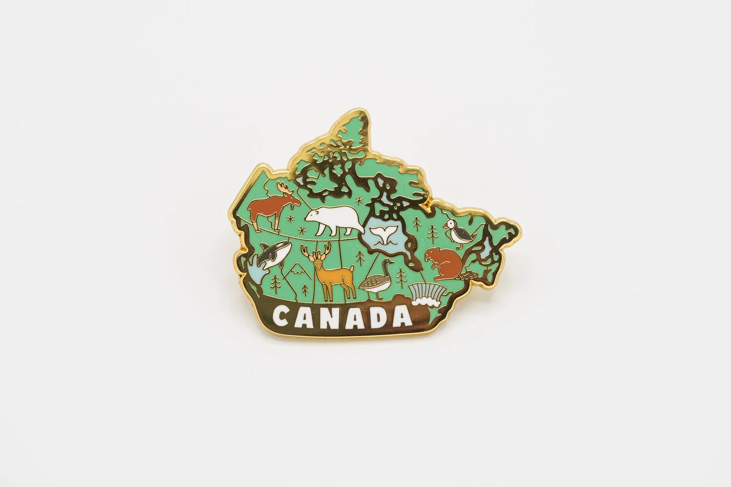 @10 Map of Canada Enamel Pin