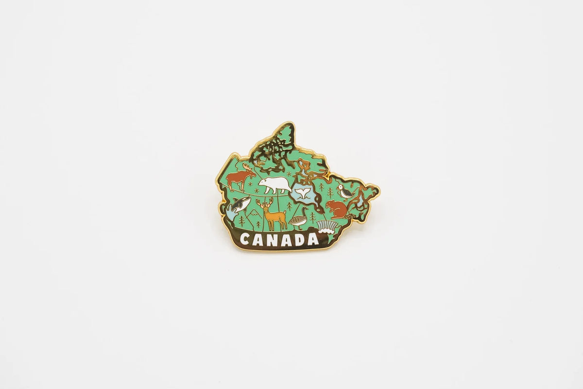 @10 Map of Canada Enamel Pin
