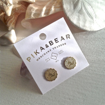 Capricorn Zodiac Stud Earring