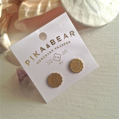 Libra Zodiac Stud Earring