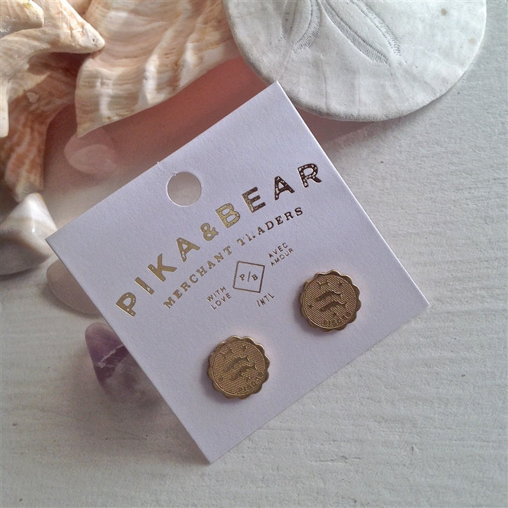 Pisces Zodiac Stud Earring