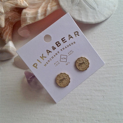 Taurus Zodiac Stud Earring