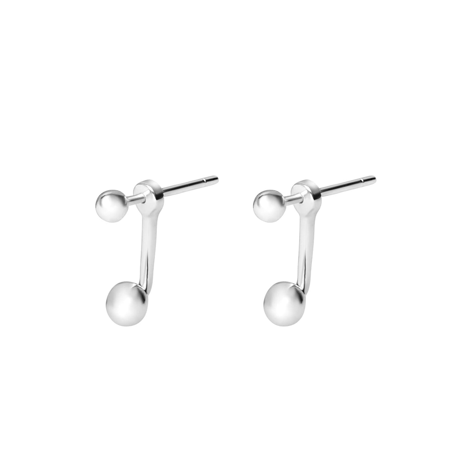 Ball Ear Jacket, with Sterling Posts Earrings