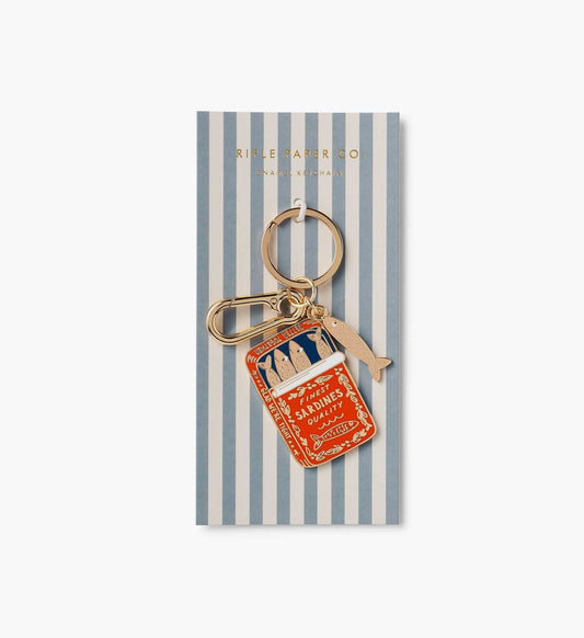 Sardines Enamel Keychain