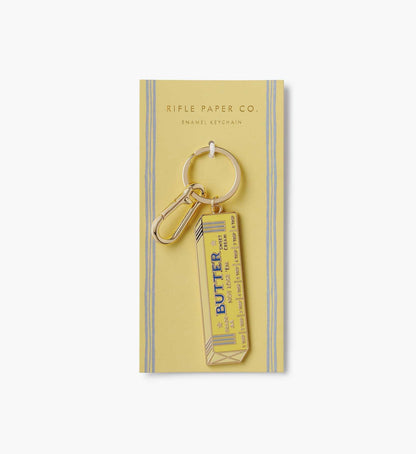 Butter Enamel Keychain