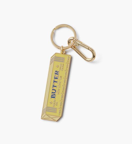 Butter Enamel Keychain