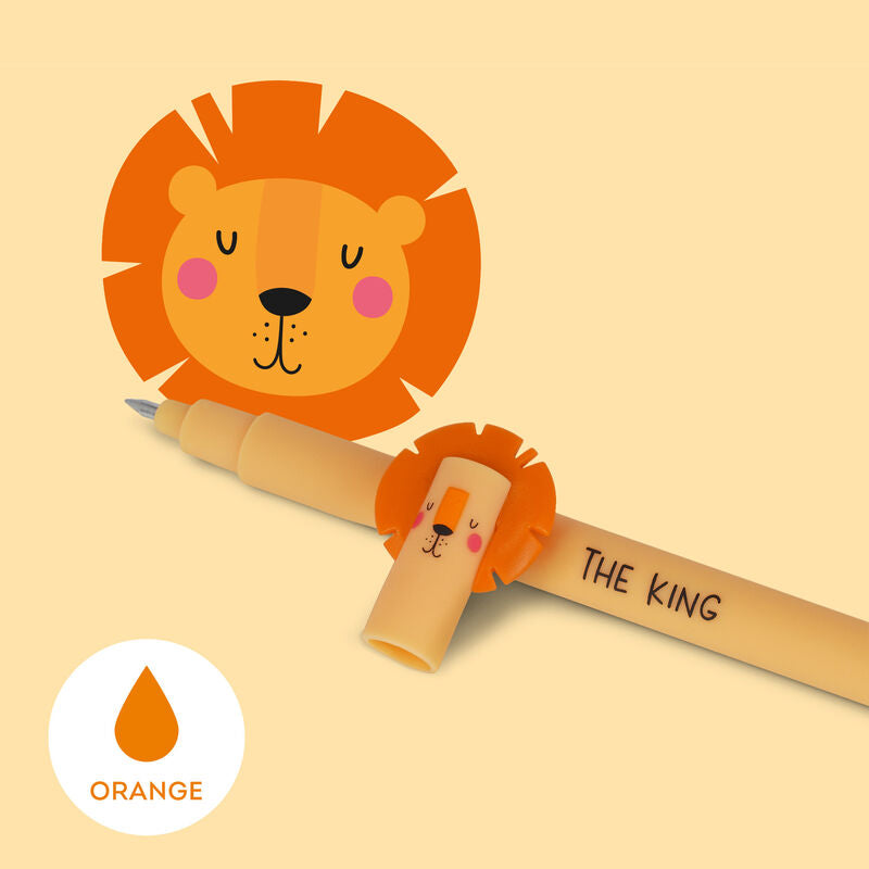 Animal Head Erasable Pen - Lion