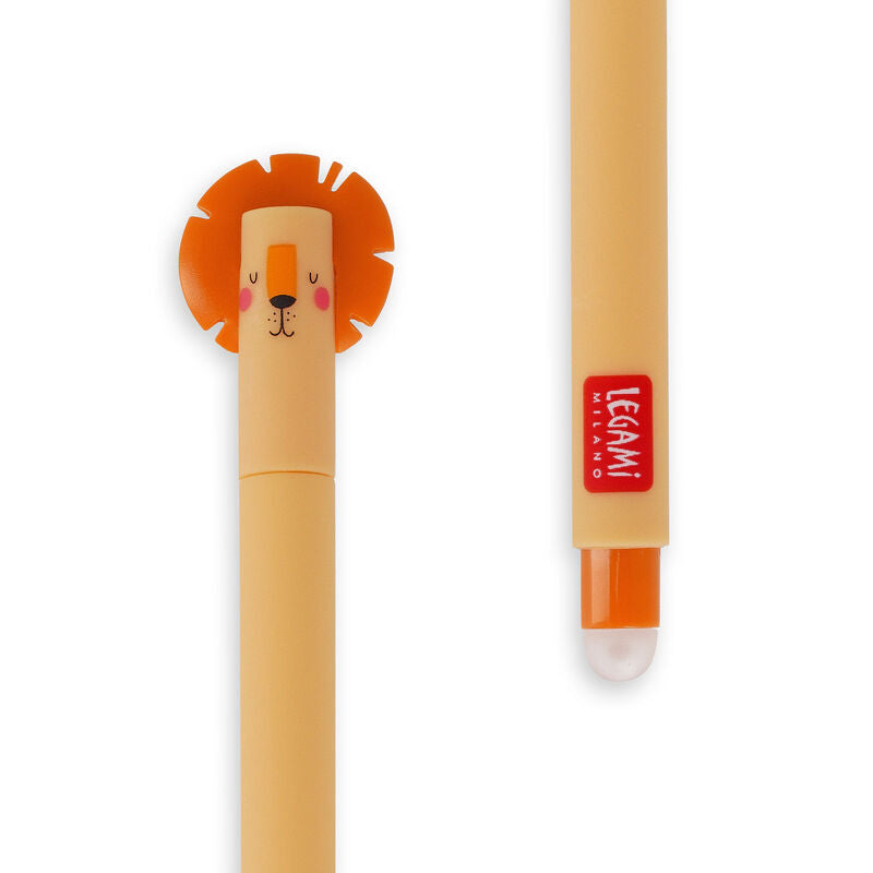 Animal Head Erasable Pen - Lion