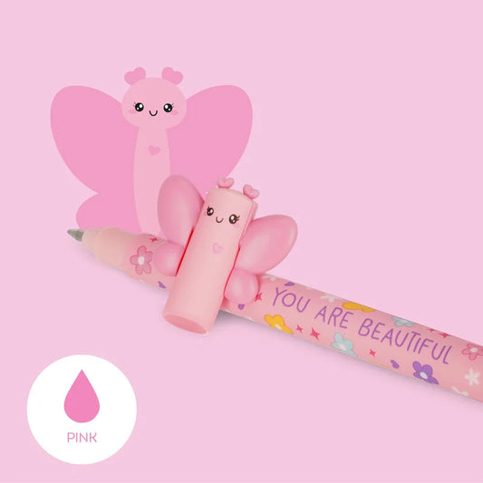 Animal Head Erasable Pen - Butterfly
