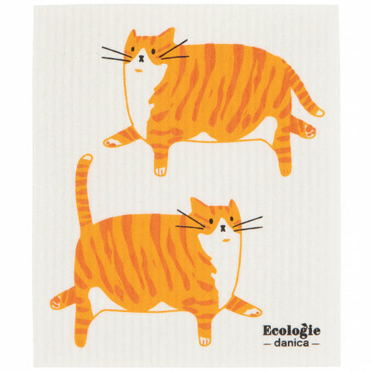 Swedish Dishcloth Ginger Cat